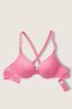 Victoria's Secret PINK Dahlia Pink Lace Push Up T-Shirt Bra