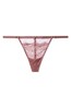 Victoria's Secret Vintage Rose Purple Mesh Lace G String Panty
