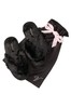 Victoria's Secret Black Faux Fur Slippers