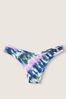 Victoria's Secret PINK Tie Dye Ensign Navy Blue Cotton Thong Knicker