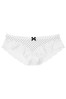 Victoria's Secret White Black Casual Dot Lace Hipster Knickers