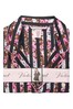 Victoria's Secret Black Floral Stripe Satin Short Pyjamas