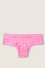 Victoria's Secret PINK Neon Bubble Linear Tie Dye Lace Logo Thong Knickers