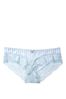 Victoria's Secret TealWhite Stripe Lace Hipster Knickers