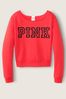 Victoria's Secret PINK Fired Up Classic Logo Everyday Lounge Open Neck Crew