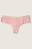 Victoria's Secret PINK Damsel Pink No Show Thong Knickers