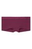 Victoria's Secret Burgundy Purple Cotton Logo Short Panty