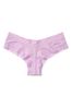 Victoria's Secret Ochid Bouquet Purple Cotton Lace Waist Cheeky Panty
