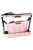 Victoria's Secret Pink Iconic Stripe AM/PM Cosmetic Bag Duo