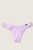 Victoria's Secret PINK Cabana Purple Cotton Thong Knicker