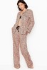 Victoria's Secret Leopard Cotton Long Pyjamas