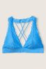 Victoria's Secret PINK Skyline Blue Lace Strappy Back Halterneck Bralette