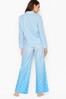 Victoria's Secret Blue Ombre Logo Cotton Long Pyjamas