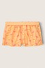Victoria's Secret PINK Honeycomb Orange Flannel Pyjama Short