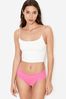Victoria's Secret Hollywood Pink Cotton Lace Waist Cheeky Panty