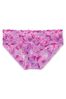 Victoria's Secret Magenta Floral White Floral Lace Hipster Knickers