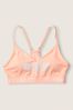 Victoria's Secret PINK Tie Dye Peach Aura Orange Lightly Lined Low Impact Sports Bra