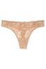 Victoria's Secret Praline Nude Lace Thong Knickers