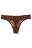 Victoria's Secret Ganache Nude Lace Thong Knickers