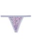 Victoria's Secret Black Vine Heart Floral Lace G String Knickers