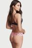 Victoria's Secret Angel Pink Butterfly Sign Noshow Thong Panty
