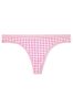 Victoria's Secret Pink Darling Gingham Thong Knickers