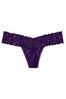 Victoria's Secret Plum Perfect Purple Lace Thong Panty