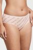 Victoria's Secret Purest Pink Vs Diagonal Logo Smooth Stretch Cotton Hipster Knickers