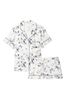 Victoria's Secret White Butterfly Satin Short Pyjamas