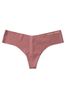 Victoria's Secret Vintage Rose Pink Smooth No Show Thong Knickers