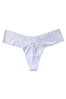 Victoria's Secret Icy Lavender Purple Cotton Lace Waist Thong Panty