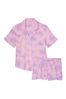 Victoria's Secret Tie Dye Babydoll Pink Modal Short Pyjamas
