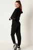 Victoria's Secret PINK Pure Black Fleece High Waist Full Length Jogger