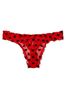 Victoria's Secret Red Ruffle Mesh Thong Knickers