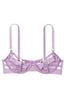 Victoria's Secret Light Lilac Purple Unlined Demi Strappy Cutout Bra
