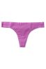 Victoria's Secret Rosita Pink Purple Cotton Thong Panty