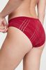 Victoria's Secret Red Laquer Logo Tartan Smooth Bikini Knickers