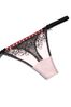 Victoria's Secret Love Letters Heart Embroidered Adjustable Thong Knickers
