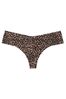 Victoria's Secret Sweet Praline Brown Leopard Smooth No Show Thong Knickers