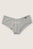 Victoria's Secret PINK Heather Charcoal Grey Cotton Cheeky Knicker