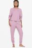 Victoria's Secret Cyclamen Purple Waffle Long Pyjamas