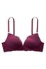 Victoria's Secret Burgundy Purple Lace Trim Lightly Lined Non Wired Nursing Bra