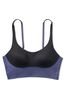 Victoria's Secret Frosted Blueberry Blue Smooth Strappy Back Non Wired Medium Impact Sports Bra