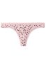 Victoria's Secret Dust Pink Heart Scramble Cotton Thong Panty