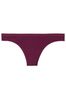 Victoria's Secret Burgundy Purple Cotton Thong Panty