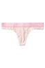 Victoria's Secret Purest Pink Cotton Logo Thong Panty