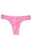 Victoria's Secret Dahlia Pink Cotton Thong Knickers