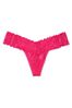 Victoria's Secret Love Letter Red Lace Thong Panty