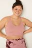 Victoria's Secret PINK Damsel Pink Seamless Lightly Lined Low Impact Sports Bra