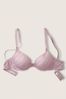 Victoria's Secret PINK Dreamy Lilac Linear Script Smooth Lightly Lined T-Shirt Bra